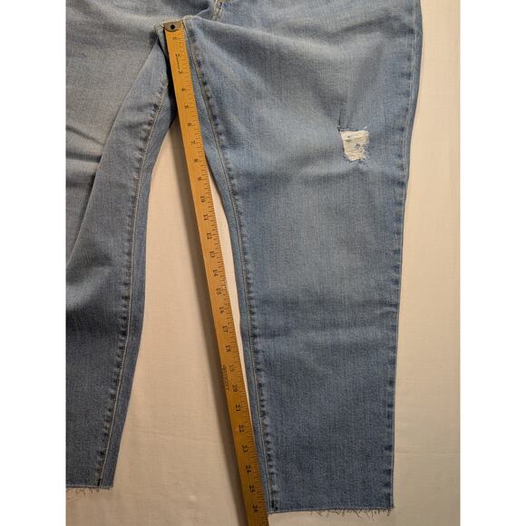 Old Navy Jeans Women 18 light wash Curvy High-Waist OG Straight Ankle Jeans NWT - Picture 5 of 11